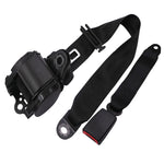 Universal 3-point Car Retrofit Seat Belt With Emergency Locking, Iron Bar Latch, Iron Buckle, Braided Straps