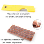 11 In 1 Car Vacuum Tire Leak Repair Needle Rubber Strip Tool Set, 11 in 1