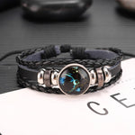 Twelve Constellations Multilayer Beaded Cowhide Bracelet, Style: Virgo Ordinary, Bracelet Leo Ordinary, Bracelet Libra Luminous, Bracelet Capricorn Luminous, Bracelet Scorpio Luminous, Bracelet Pisces Ordinary, Bracelet Cancer Luminous                 ...