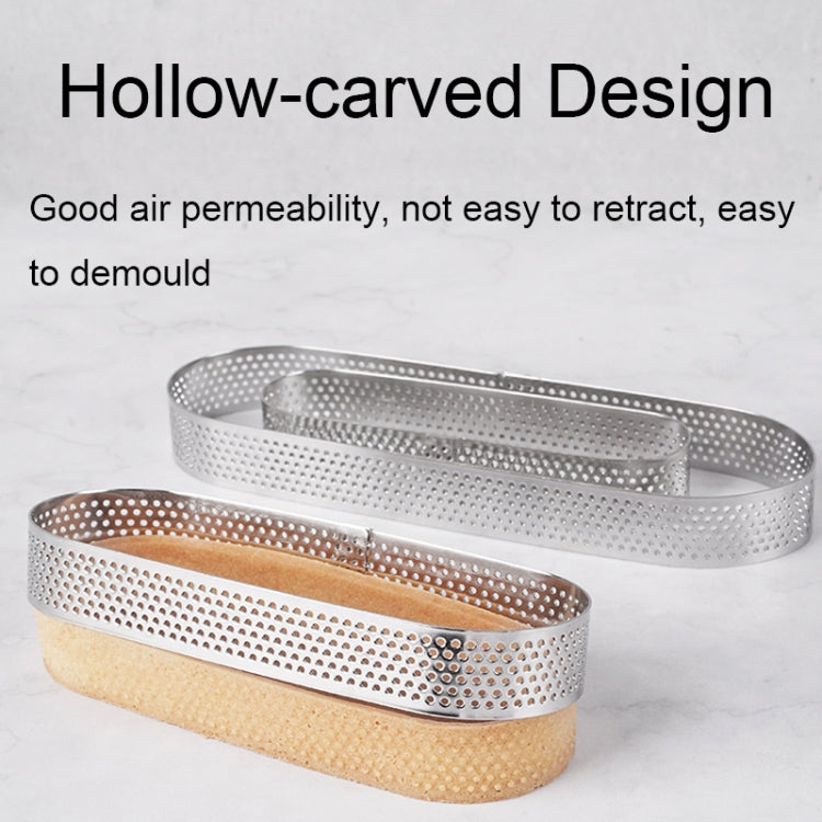 BN1006 Stainless Steel Mousse Circle Thickened Perforated Cake Mold DIY Baking Tools, Love(3.1 inches), Rectangle(4.3 inches), Rectangle(4.7 inches), Rectangle(7 inches), Square(2.9 inches), Square(3.3 inches), Square(3.9 inches), Square(4.7 inches)