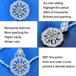 XMA008 Cherry Necklace 925 Silver Mosan Diamond Collarbone Pendant, XMA008