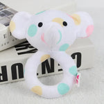 Baby Hand Rattles Toys Hand Grip Stick Newborn Soothing Toys,Style:, Giraffe, Pink Rabbit, Little Grey Elephant, Koala, Piggy, Monkey, White Rabbit, Little Red Mouse, Little Flower Elephant, Little Banana, Sleep Bear Blue Rattles                       ...