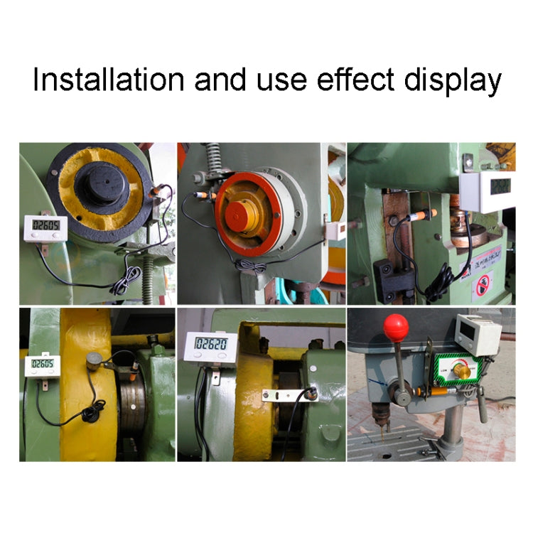 5 Display Electronic Digital Counter Industrial Magnetic Sensor Switch Punch Counter ,Spec:, With Nickel-plated Copper Sensor