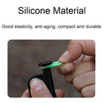 100pcs Outdoor Camping Nail Luminous Circle Multifunctional Silicone Reflective Warning Ring, Luminous Circle