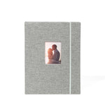 3-inch 208 Pockets Cotton Linen Photo Album Photocard Holder, Khaki, Purple, Grey, Pink, Blue