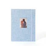 3-inch 208 Pockets Cotton Linen Photo Album Photocard Holder, Khaki, Purple, Grey, Pink, Blue