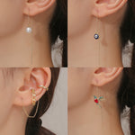 Long Ear Wire Women Simple Earrings, E2104-4 Red Bird, E2104-5 Blue Bird, E2210-1 Dual Ball C Clip, E2210-2 Pearl, E2210-3 Vermiculite, E2210-4 Crystal, E2210-5 Eyes, E2210-6 Moon, E2210-7 Four-pointed Star, E2210-8 Love, E2210-9 Bee, E2210-10 Butterfl...