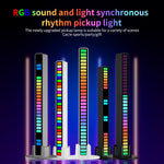 RGB Sound-controlled Rhythmic Response Lights Music Ambient LED Pick-up Lights, Charging, Plug-in
