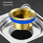 Brass Floor Drain Deodorizer Inner Core Bathroom Toilet Universal, Brass