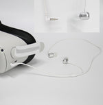 For Meta Quest 2 VR Glasses Ear-in Headset 3.5 Elbow Aluminum Earphones