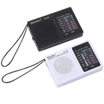 BAIJIALI BJL228 Retro Portable Two Band FM AM Radio Built-in Speaker, BJL228 White, BJL228 Black