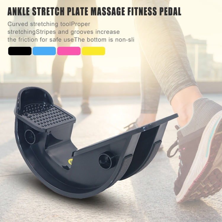 Fitness Inclined Stretching Board Trainer Calf Relaxation Standing Stretching Pedal, Rose Red, Blue, Yellow, Black, Pink with Foot Belt, Blue with Foot Belt, Purple with Foot Belt