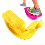 Fitness Inclined Stretching Board Trainer Calf Relaxation Standing Stretching Pedal, Rose Red, Blue, Yellow, Black, Pink with Foot Belt, Blue with Foot Belt, Purple with Foot Belt