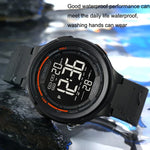SKMEI 1841 Outdoor Sports Students Waterproof Luminous Countdown Watch, 1841 Black, 1841 Light Grey