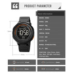 SKMEI 1841 Outdoor Sports Students Waterproof Luminous Countdown Watch, 1841 Black, 1841 Light Grey