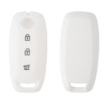 For 2023 Nissan Altima 2pcs Three-Button Key Silicone Protective Case, Black, Red, Rose Red, Pink, Blue, Apple Green, Orange, Sea Blue, Purple, Luminous Blue, Luminous Green, White