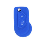 For Citroen C5/Elysee 2pcs Silicone Key Protector, Black, Red, Orange, Sea Blue, Pink, Apple Green