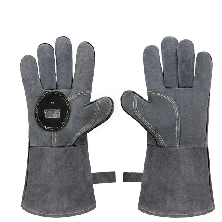 Outdoor Camp BBQ Gloves High Temperature Resistant Insulation Gloves, 2417