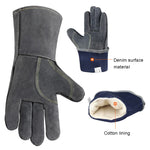 Outdoor Camp BBQ Gloves High Temperature Resistant Insulation Gloves, 2417