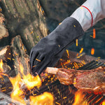 Outdoor Camp BBQ Gloves High Temperature Resistant Insulation Gloves, 2417