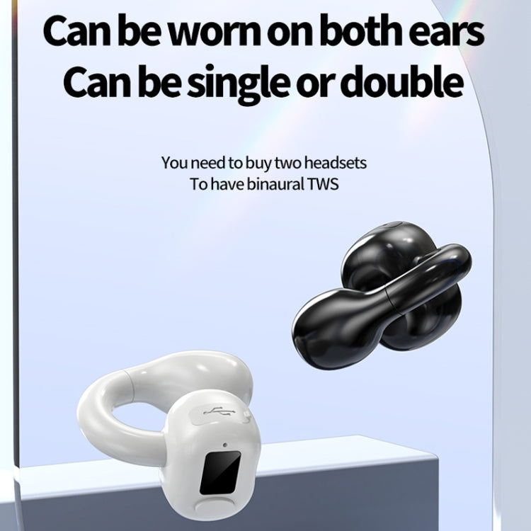 M10 IPX5 Waterproof Ear Clip Bluetooth Earphones, Style:, M10 Single Black, M10 Single White, M10 Single Pink, M10 Single Skin Color, M10 Single Green, M10 Doble Pink, M10 Doble Green, M10 Doble Skin Color, M10 Doble Black, M10 Doble White