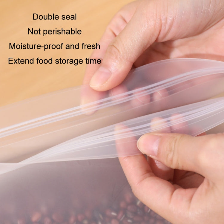 10pcs EVA Refrigerator Reusable Food Airtight Peservation Bag, Size:, Small, Medium, Large, Extra Large