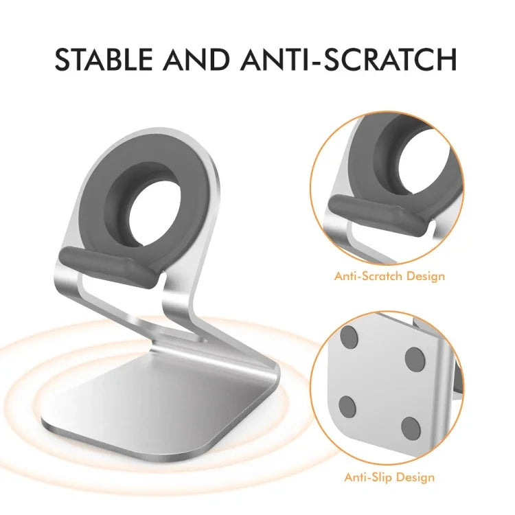 AhaStyle ST03 For Apple Watch Series Aluminum Alloy Stand Base, ST03 (Silver)