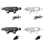 S03 Vehicle Air Outlet Gravity Navigation Mobile Phone Holder, Black Eagle Mouth, White Eagle Mouth, Black Spiral Clip, White Spiral Clip