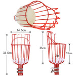 Stainless Steel Aerial Fruit Picker Fruit Picking Tools, With Rod 4 Sections 1.6m, With Rod 6 Sections 2.4m, With Rod 9 Sections 3.6m, With Rod 10 Sections 4m