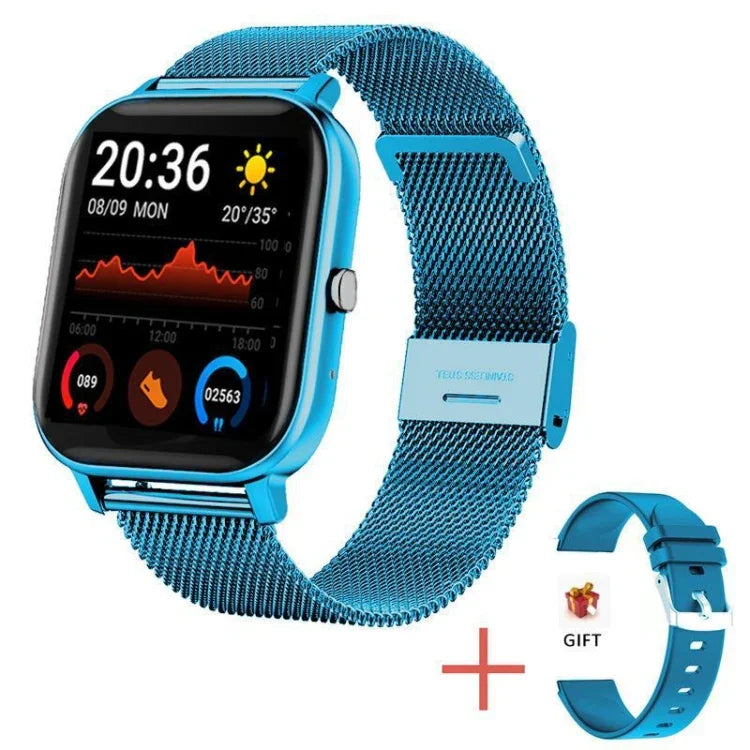 H10 1.69 inch Screen Bluetooth Call Smart Watch, Support Heart Rate/Blood Pressure/Sleep Monitoring, Black, Pink, Yellow, Grey, Blue Net+Silicone, Black Net+Silicone, Pink Net+Silicone, Gold Net+Silicone, Silver Net+Silicone