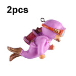 2pcs Fish Tank Diver Aquarium Ornaments Aquascape Decorations, Regular Black, Regular Pink, Regular Green, With Camera Blue, With Camera Black, With Camera Pink, With Camera Green, With Camera Orange, Regular Blue, Regular Orange