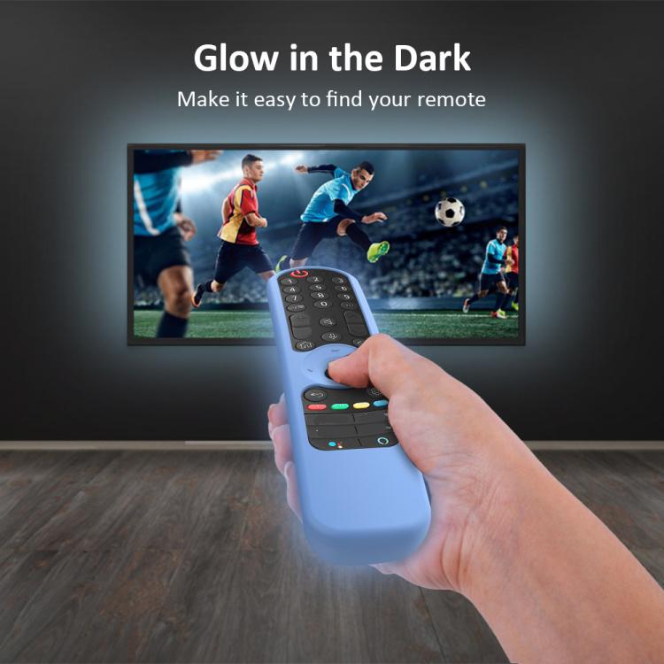For LG AN-MR21GC / AN-MR21N / AN-MR21GA TV Remote Control Silicone Case, GS0020  Black, GS0020 White, GS0020 Luminous Blue, GS0020 Luminous Green