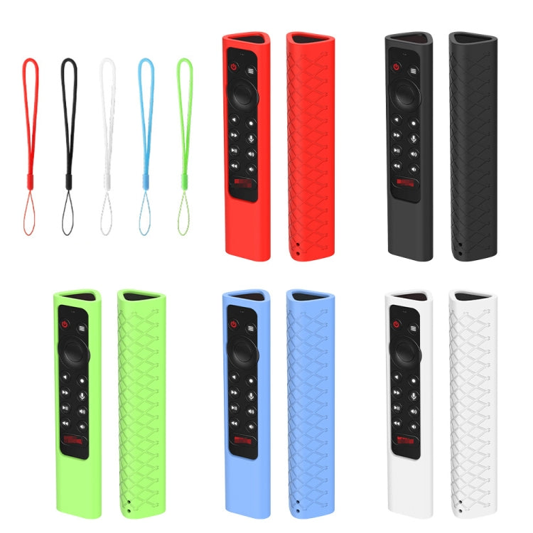 For NVIDIA Shield TV Pro 4K HDR Remote Control Silicone Case With Lanyard, YK010 Sky Blue, YK010 Black, YK010 White, YK010 Red, YK010 Fluorescent Green