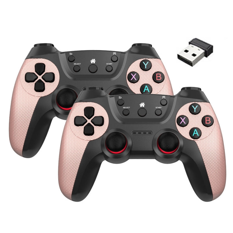 KM-029   2.4G One for Two Doubles Wireless Controller Support PC / Linux / Android / TVbox, KM-029 (Vitality Orange), KM-029 (Rose Pink), KM-029 (Lemon Yellow), KM-029 (Mountain Blue), KM-029 (Battle Gray), KM-029 (Elegant Silver), KM-029 (Mint Green) ...