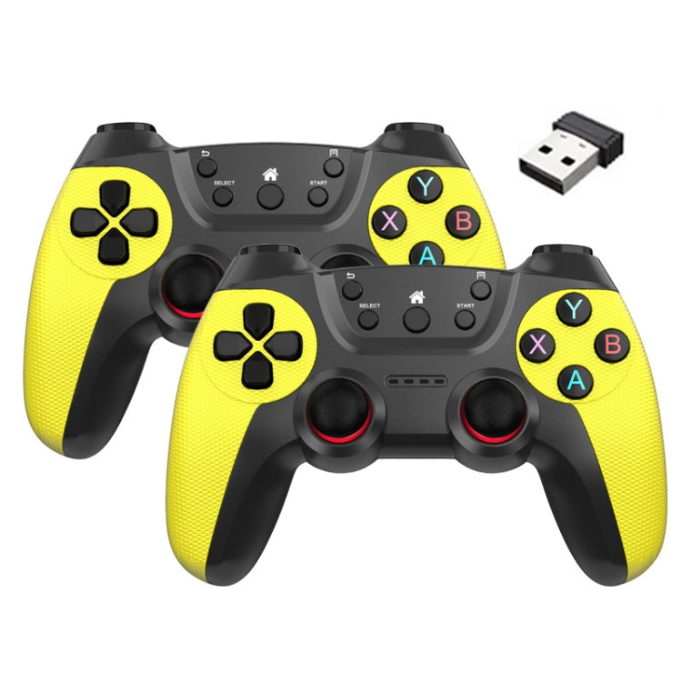 KM-029   2.4G One for Two Doubles Wireless Controller Support PC / Linux / Android / TVbox, KM-029 (Cangling Green), KM-029 (Vitality Orange), KM-029 (Rose Pink), KM-029 (Lemon Yellow), KM-029 (Mountain Blue), KM-029 (Battle Gray), KM-029 (Elegant Silv...