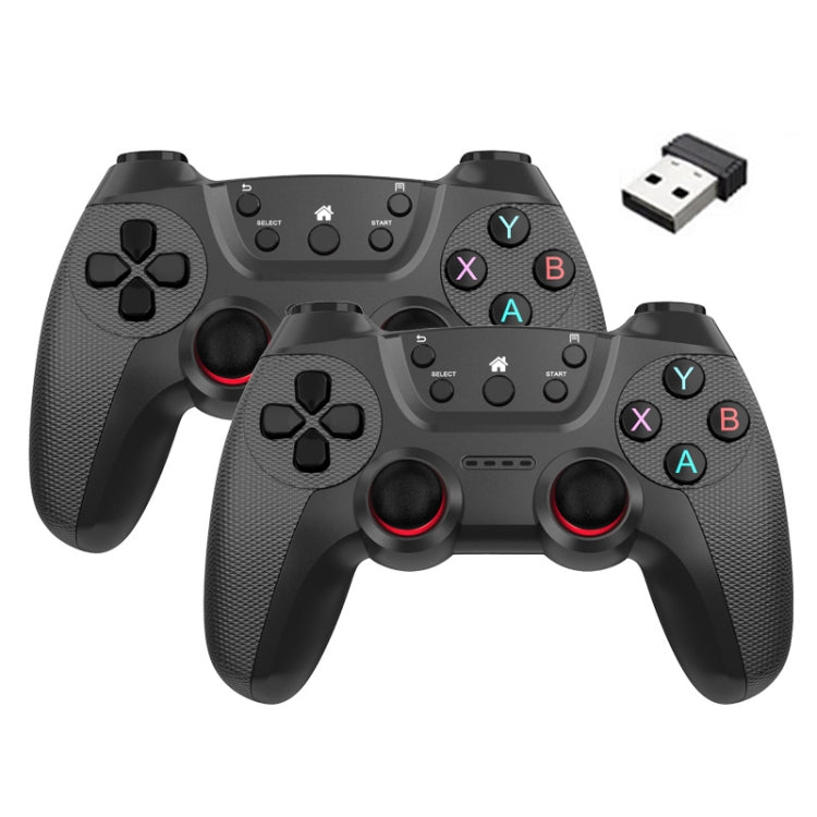 KM-029   2.4G One for Two Doubles Wireless Controller Support PC / Linux / Android / TVbox, KM-029 (Vitality Orange), KM-029 (Rose Pink), KM-029 (Lemon Yellow), KM-029 (Mountain Blue), KM-029 (Battle Gray), KM-029 (Elegant Silver), KM-029 (Mint Green) ...