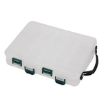 Double Side Luya Tool Box Translucent Bait Organizer, HB326 10 Grids, HB327 14 Grids