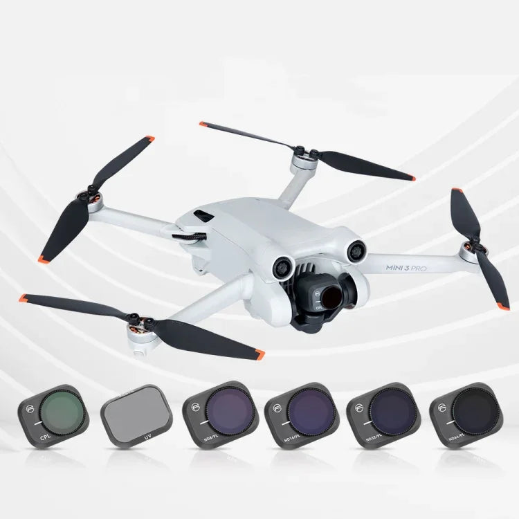 For DJI Mini 3 Pro RCSTQ PL Filters Drone Accessoires, ND8/PL, ND16/PL, ND32/PL, ND64/PL, 4 In 1 ND/PL 8/16/32/64, 6 In 1 UV+CPL+ND/PL 8/16/32/64