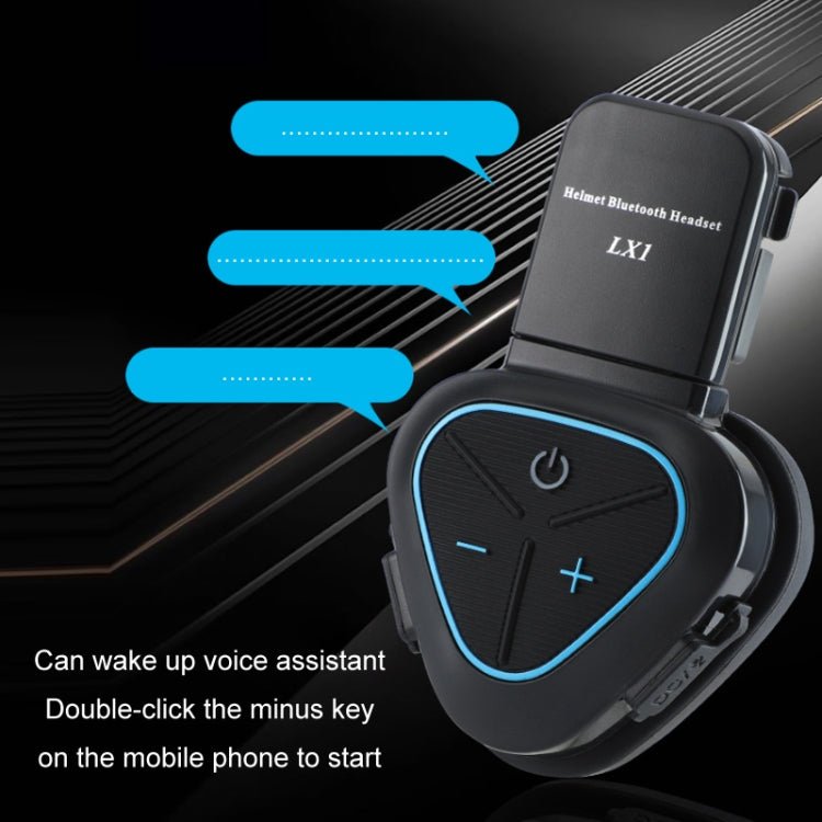 LX1 Motorcycle Half Helmet Waterproof Wireless 5.3 Bluetooth Headset, English