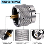 Portable Camping Stove Propane Tank Adapter American Standard Gas Burner Conversion Head, American Standard Gas Burner