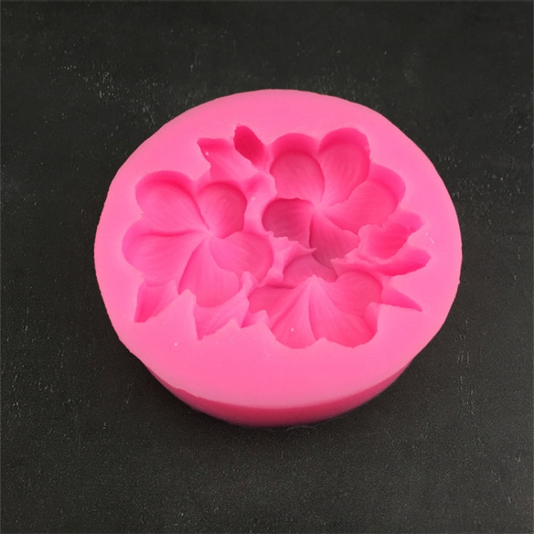 Silicone Handmade Mold Chocolate Epoxy Gypsum Fondant Mold, Gardenia, 3 Petals Frangipani