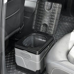 Car Folding Portable Toilet Outdoor Emergency Mobile Toilet, Dark Grey, Army Green, Pure Black