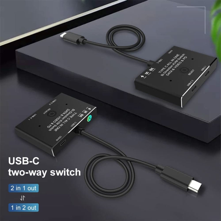 8K30 Type-C / USB-C Bidirectional Switch 10Gbps HD Splitter, KC-C201, C201 Single Machine