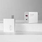 Original Xiaomi 67W GaN 1C+1A Dual Port Smart Fast Charger, US Plug, MDY-14