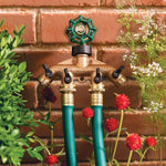 Garden Watering Agricultural Irrigation Family Car Wash Faucet Copper 4-way Ball Valve Water Divider, European Thread, American Thread