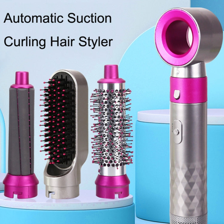 5 In 1 Hot Air Comb Automatic Curling Iron Curling & Straightening Hair Styling Comb Hair Dryer, EU Plug, UK Plug, US Plug