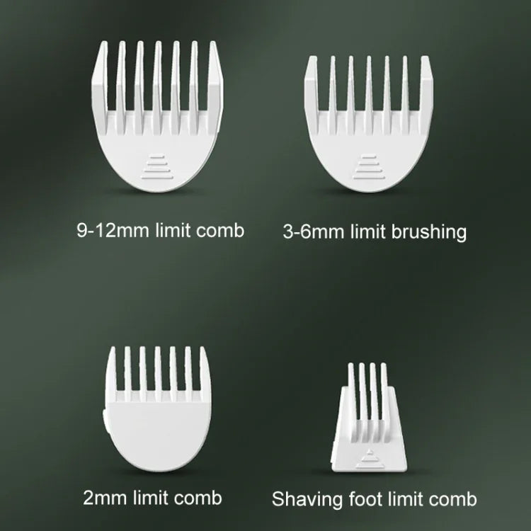 Pet Shaver Cat Dog Paw Hair Clipper Electric Fader, 2 in 1 Green, 3 in 1 Green, 4 in 1 Green, 2 in 1 White, 3 in 1 White, 4 in 1 White