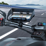 Rotatable Bicycle and Motorcycle Anti-shake Fixed Mobile Phone Holder with Sun Visor, Classic Model, Universal Model