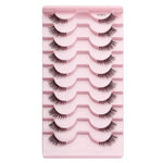 10pairs /Box Half False Eyelashes With Transparent Stems Natura Extension Lashes, Y1001, Y1002, Y1003, Y1004, Y1005, Y1006, Y1007, Y1008, Y1009, Y1011