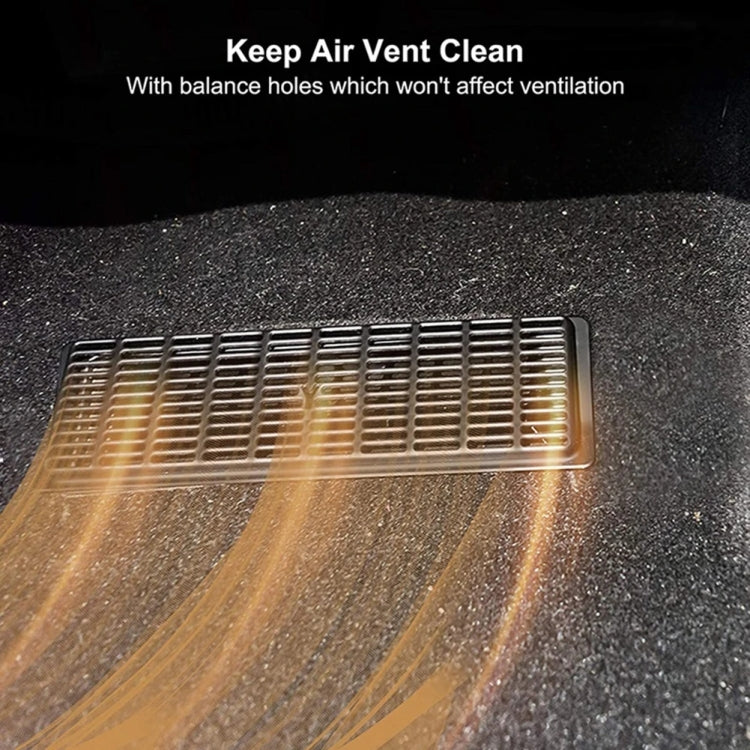 1pair Car Under-seat Vent Protection Cover Decoration Accessories, For Tesla Model Y, For Tesla Model 3